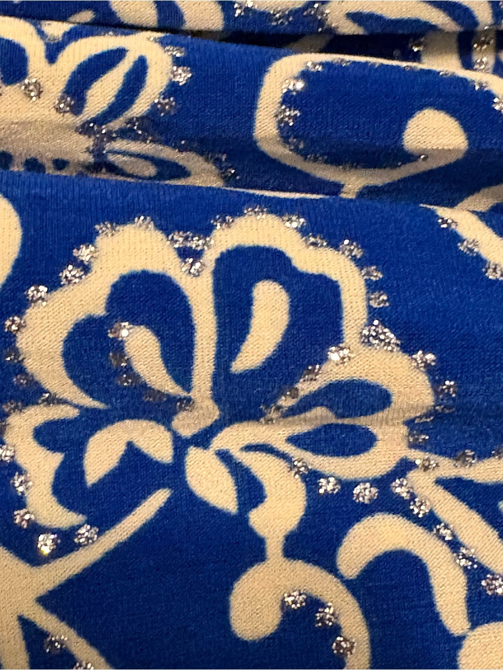 Blue and White Printed Maxi Dress with Smocked Waist- soft flowy and pretty! - Picture 8 of 12
